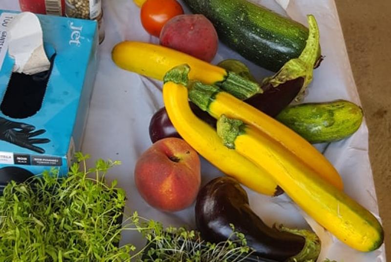 Bavarois de courgettes, lentilles tièdes et oeufs pochés