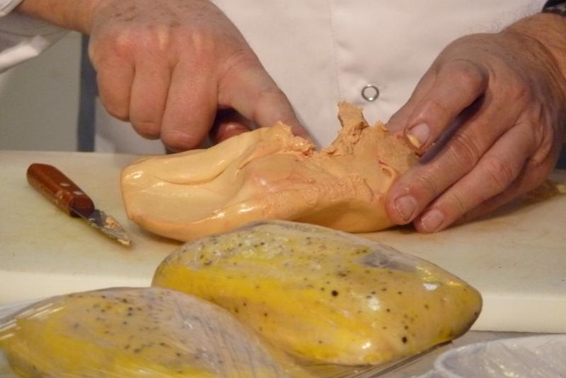 Crépine de magret de canard au foie gras