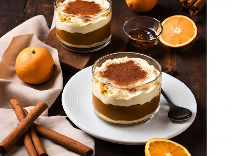 Tiramisu au pain d'épices, orange et Armagnac